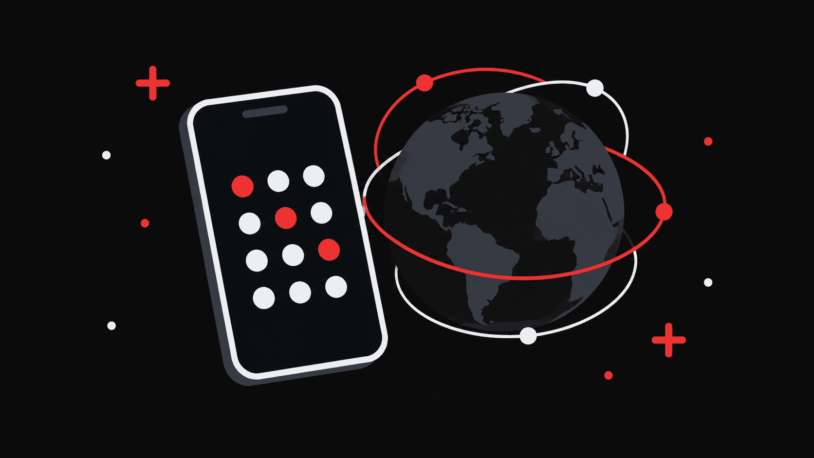 A phone number being broken into its E.164 parts: country code, area code, and subscriber number