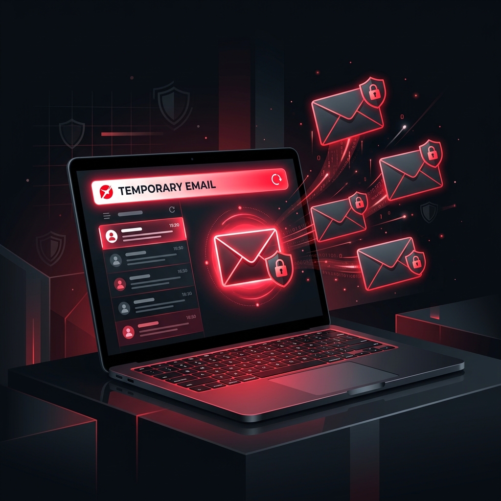 Free temporary email address generator interface